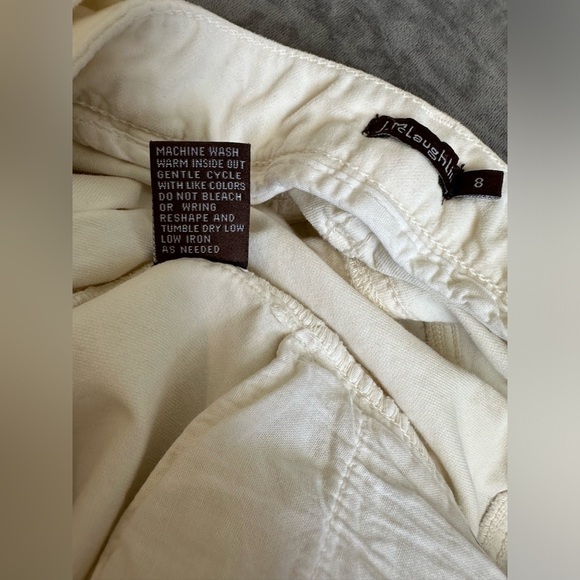 J. McLaughlin women’s size 8 textured cotton light  cream pants slacks ex cond - Picture 10 of 10